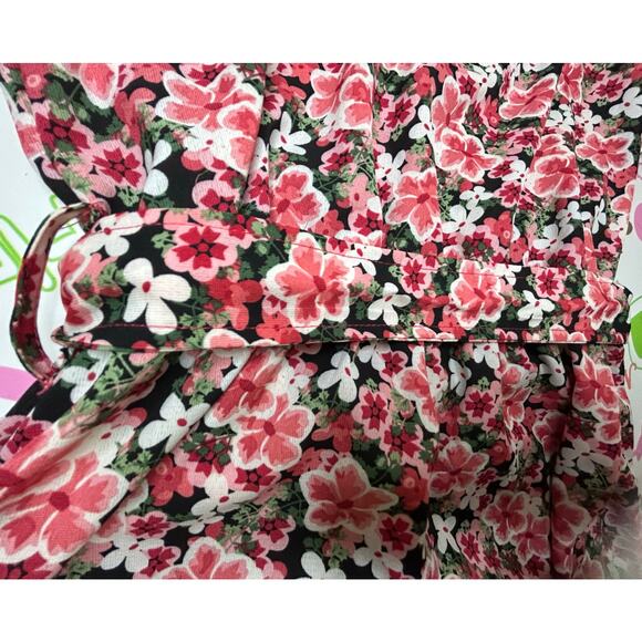 Sweet Salt Dress S Maxi Cherry Blossom Floral Cottage Core Puffed Sleeve - Picture 9 of 13